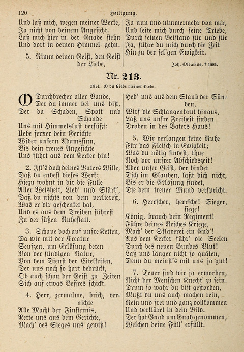 Evangelisches Gesangbuch: für die deutschen Congregational-Gemeinden von Nork-Amerika page 120