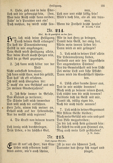 Evangelisches Gesangbuch: für die deutschen Congregational-Gemeinden von Nork-Amerika page 121