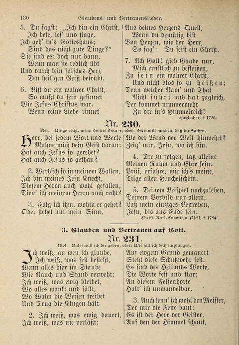 Evangelisches Gesangbuch: für die deutschen Congregational-Gemeinden von Nork-Amerika page 130