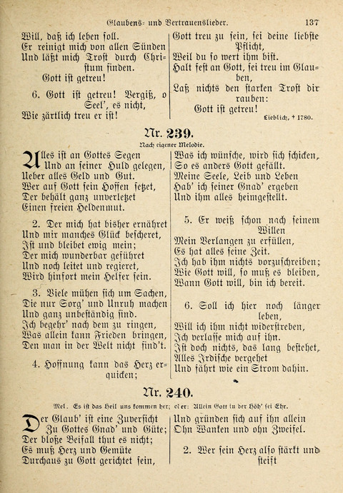 Evangelisches Gesangbuch: für die deutschen Congregational-Gemeinden von Nork-Amerika page 137