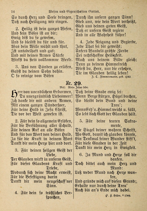 Evangelisches Gesangbuch: für die deutschen Congregational-Gemeinden von Nork-Amerika page 14