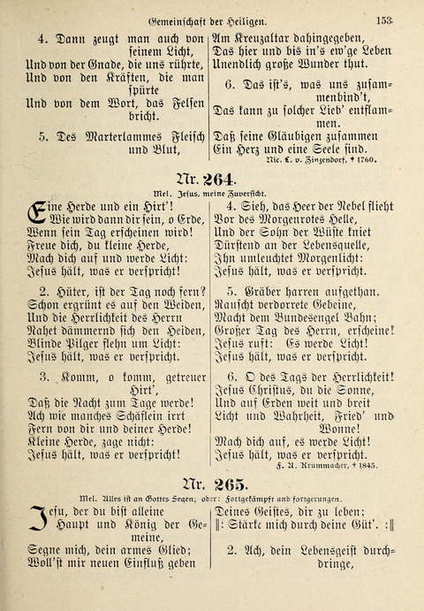 Evangelisches Gesangbuch: für die deutschen Congregational-Gemeinden von Nork-Amerika page 153