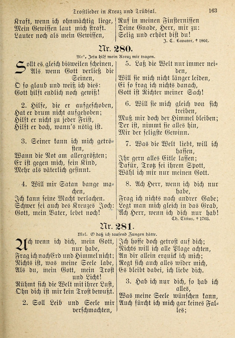 Evangelisches Gesangbuch: für die deutschen Congregational-Gemeinden von Nork-Amerika page 163