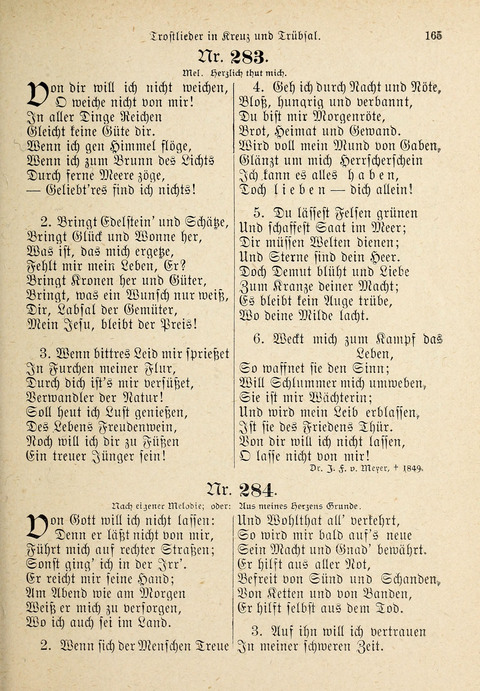 Evangelisches Gesangbuch: für die deutschen Congregational-Gemeinden von Nork-Amerika page 165