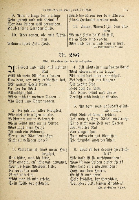 Evangelisches Gesangbuch: für die deutschen Congregational-Gemeinden von Nork-Amerika page 167