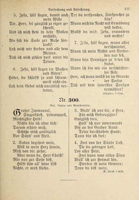 Evangelisches Gesangbuch: für die deutschen Congregational-Gemeinden von Nork-Amerika page 177