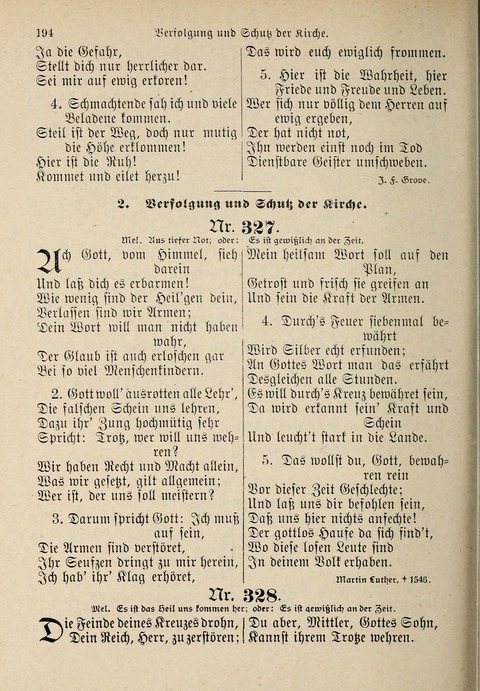 Evangelisches Gesangbuch: für die deutschen Congregational-Gemeinden von Nork-Amerika page 194