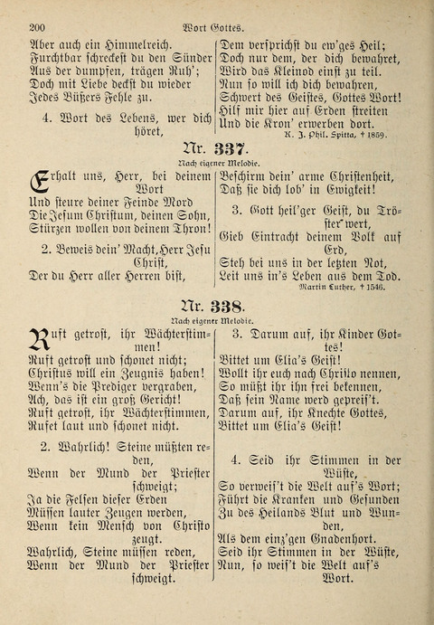 Evangelisches Gesangbuch: für die deutschen Congregational-Gemeinden von Nork-Amerika page 200