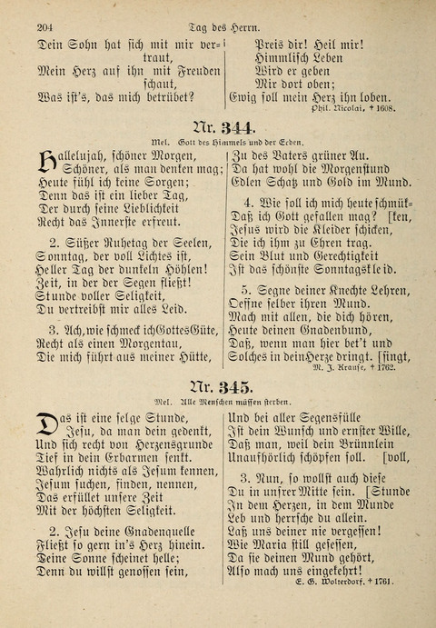 Evangelisches Gesangbuch: für die deutschen Congregational-Gemeinden von Nork-Amerika page 204