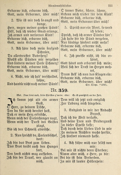 Evangelisches Gesangbuch: für die deutschen Congregational-Gemeinden von Nork-Amerika page 211