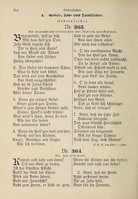 Evangelisches Gesangbuch: für die deutschen Congregational-Gemeinden von Nork-Amerika page 214