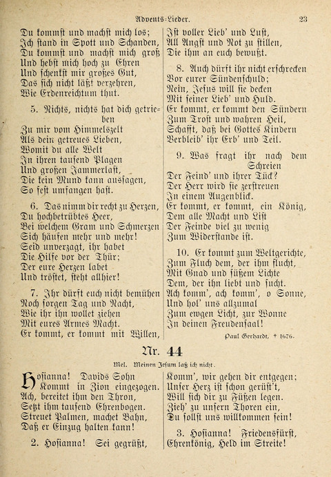 Evangelisches Gesangbuch: für die deutschen Congregational-Gemeinden von Nork-Amerika page 23