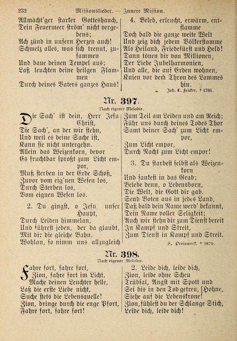 Evangelisches Gesangbuch: für die deutschen Congregational-Gemeinden von Nork-Amerika page 232