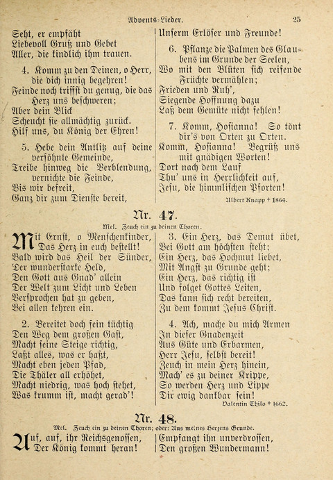 Evangelisches Gesangbuch: für die deutschen Congregational-Gemeinden von Nork-Amerika page 25