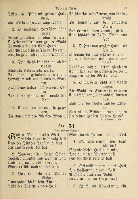 Evangelisches Gesangbuch: für die deutschen Congregational-Gemeinden von Nork-Amerika page 27