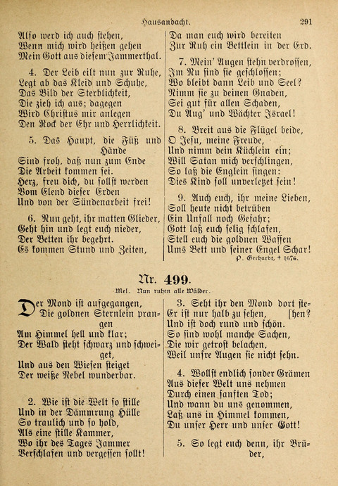 Evangelisches Gesangbuch: für die deutschen Congregational-Gemeinden von Nork-Amerika page 291