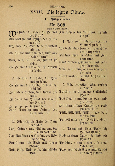 Evangelisches Gesangbuch: für die deutschen Congregational-Gemeinden von Nork-Amerika page 296