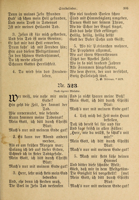 Evangelisches Gesangbuch: für die deutschen Congregational-Gemeinden von Nork-Amerika page 305