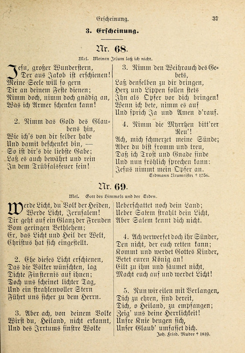 Evangelisches Gesangbuch: für die deutschen Congregational-Gemeinden von Nork-Amerika page 37