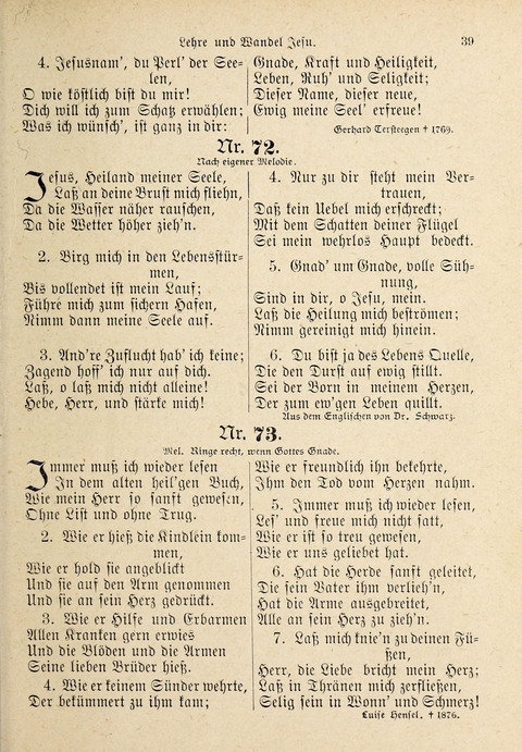 Evangelisches Gesangbuch: für die deutschen Congregational-Gemeinden von Nork-Amerika page 39