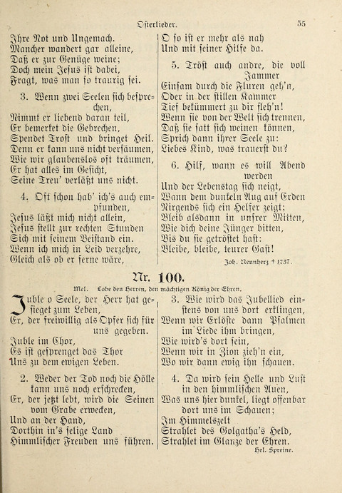 Evangelisches Gesangbuch: für die deutschen Congregational-Gemeinden von Nork-Amerika page 55