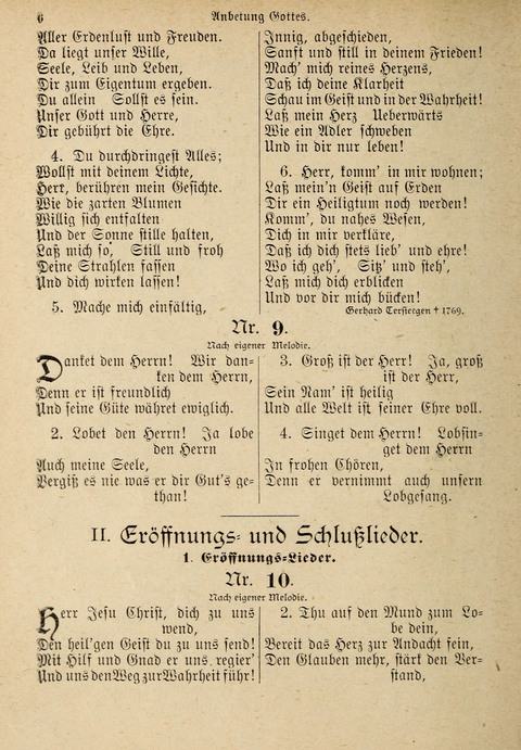 Evangelisches Gesangbuch: für die deutschen Congregational-Gemeinden von Nork-Amerika page 6