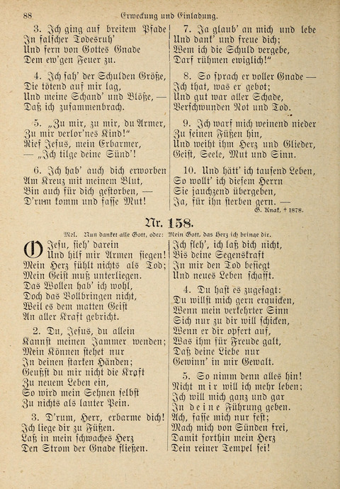 Evangelisches Gesangbuch: für die deutschen Congregational-Gemeinden von Nork-Amerika page 88