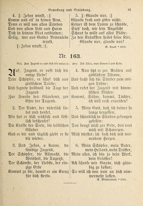 Evangelisches Gesangbuch: für die deutschen Congregational-Gemeinden von Nork-Amerika page 91