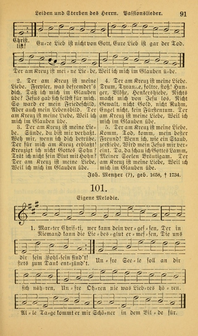 Evangelisches Gesangbuch: herausgegeben von der Deutschen Evangelischen Synode von Nord-Amerika (Revidierte Ausgabe) page 100