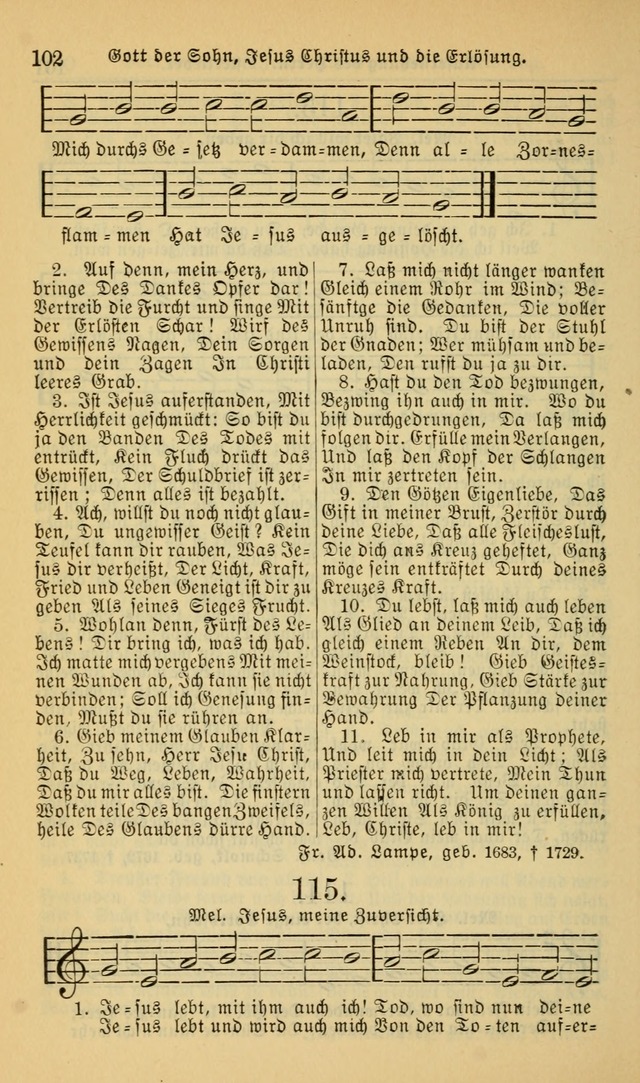 Evangelisches Gesangbuch: herausgegeben von der Deutschen Evangelischen Synode von Nord-Amerika (Revidierte Ausgabe) page 111