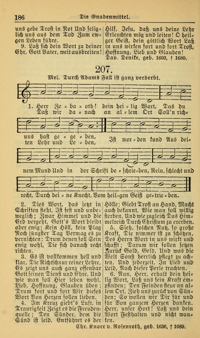 Evangelisches Gesangbuch: herausgegeben von der Deutschen Evangelischen Synode von Nord-Amerika (Revidierte Ausgabe) page 195