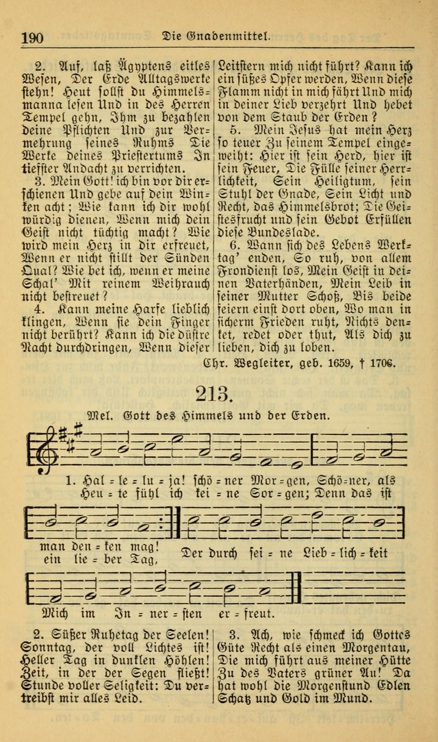 Evangelisches Gesangbuch: herausgegeben von der Deutschen Evangelischen Synode von Nord-Amerika (Revidierte Ausgabe) page 199