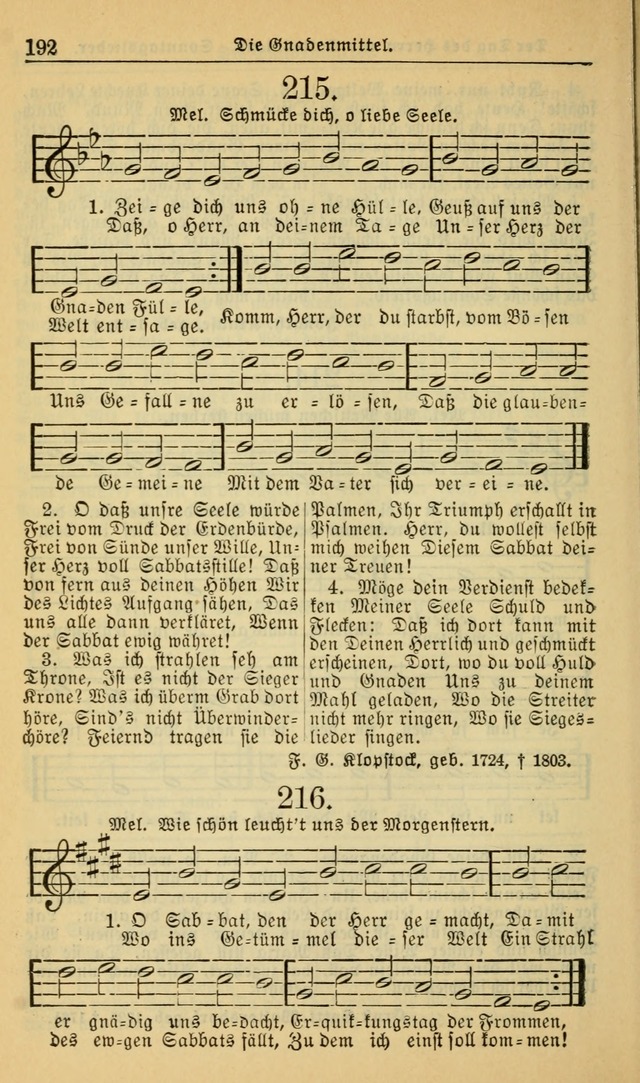 Evangelisches Gesangbuch: herausgegeben von der Deutschen Evangelischen Synode von Nord-Amerika (Revidierte Ausgabe) page 201