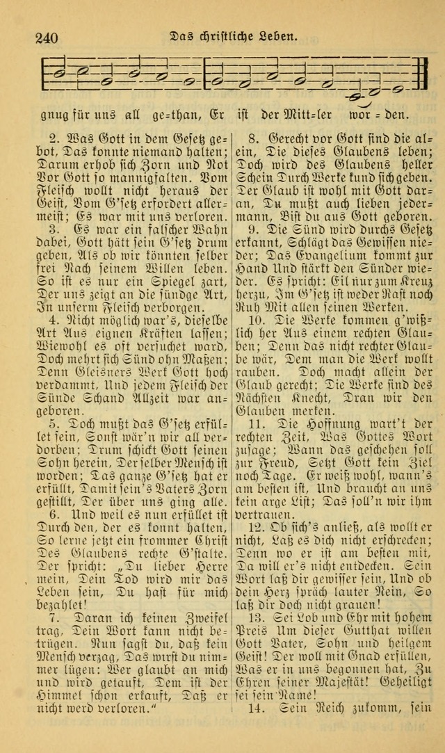 Evangelisches Gesangbuch: herausgegeben von der Deutschen Evangelischen Synode von Nord-Amerika (Revidierte Ausgabe) page 249