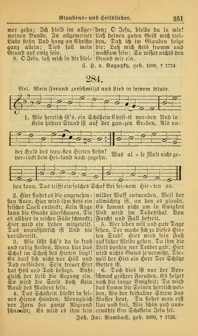 Evangelisches Gesangbuch: herausgegeben von der Deutschen Evangelischen Synode von Nord-Amerika (Revidierte Ausgabe) page 260