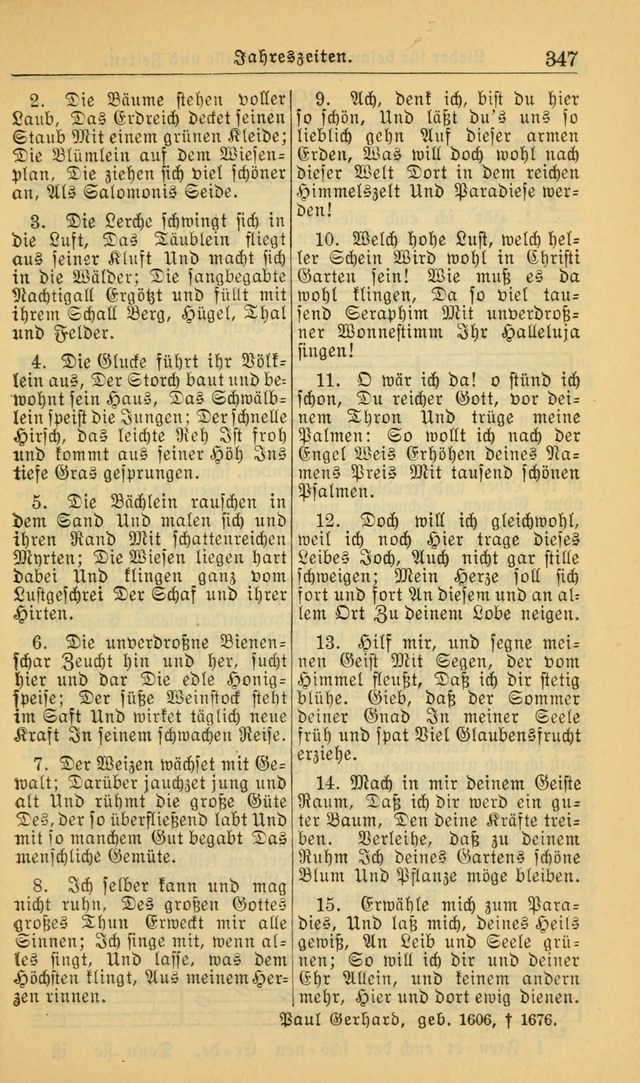 Evangelisches Gesangbuch: herausgegeben von der Deutschen Evangelischen Synode von Nord-Amerika (Revidierte Ausgabe) page 356