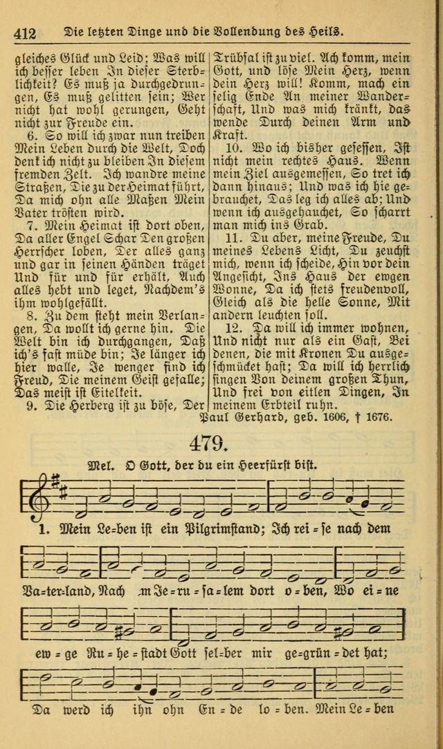 Evangelisches Gesangbuch: herausgegeben von der Deutschen Evangelischen Synode von Nord-Amerika (Revidierte Ausgabe) page 421