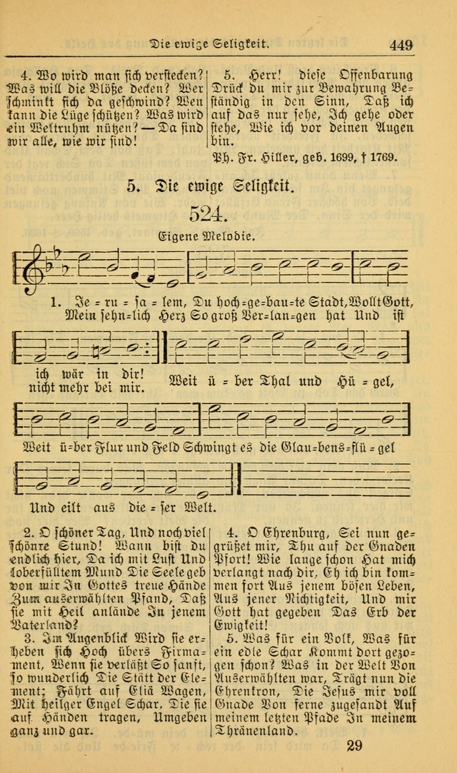 Evangelisches Gesangbuch: herausgegeben von der Deutschen Evangelischen Synode von Nord-Amerika (Revidierte Ausgabe) page 458