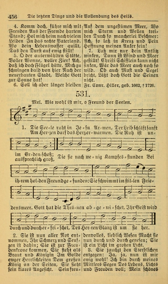 Evangelisches Gesangbuch: herausgegeben von der Deutschen Evangelischen Synode von Nord-Amerika (Revidierte Ausgabe) page 465