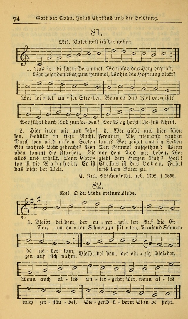 Evangelisches Gesangbuch: herausgegeben von der Deutschen Evangelischen Synode von Nord-Amerika (Revidierte Ausgabe) page 83