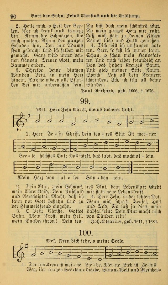 Evangelisches Gesangbuch: herausgegeben von der Deutschen Evangelischen Synode von Nord-Amerika (Revidierte Ausgabe) page 99