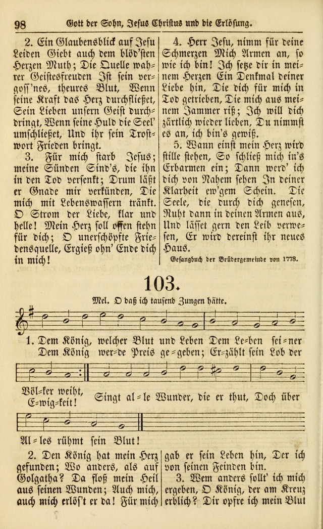 Evangelisches Gesangbuch: herausgegeben von dem Evangelischen Kirchenvereindes Westens page 107