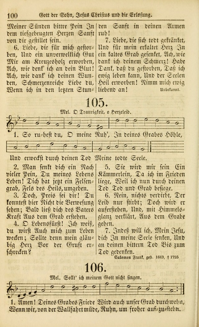 Evangelisches Gesangbuch: herausgegeben von dem Evangelischen Kirchenvereindes Westens page 109