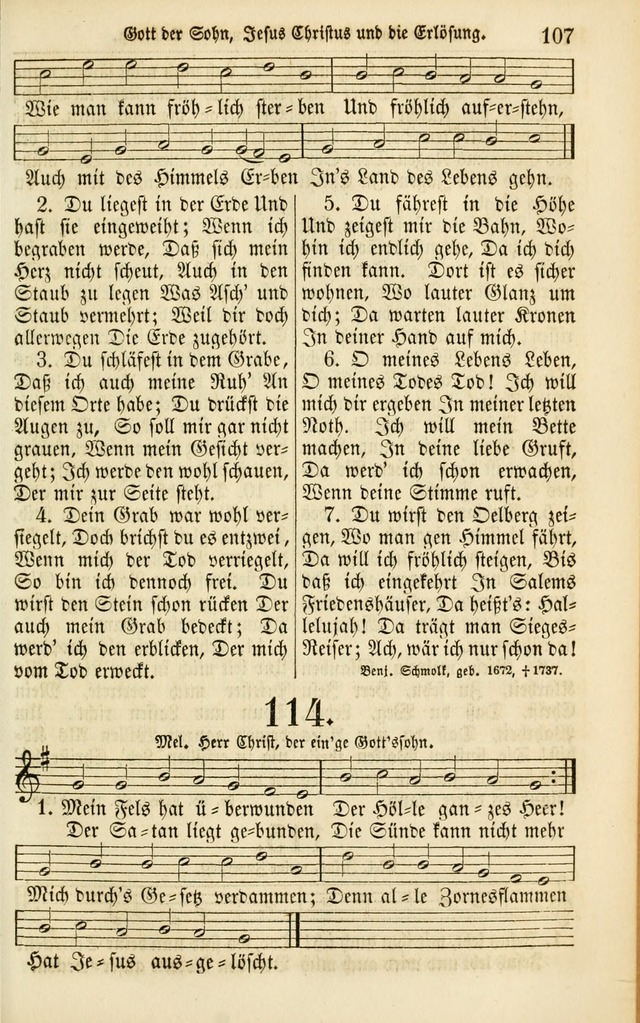 Evangelisches Gesangbuch: herausgegeben von dem Evangelischen Kirchenvereindes Westens page 116