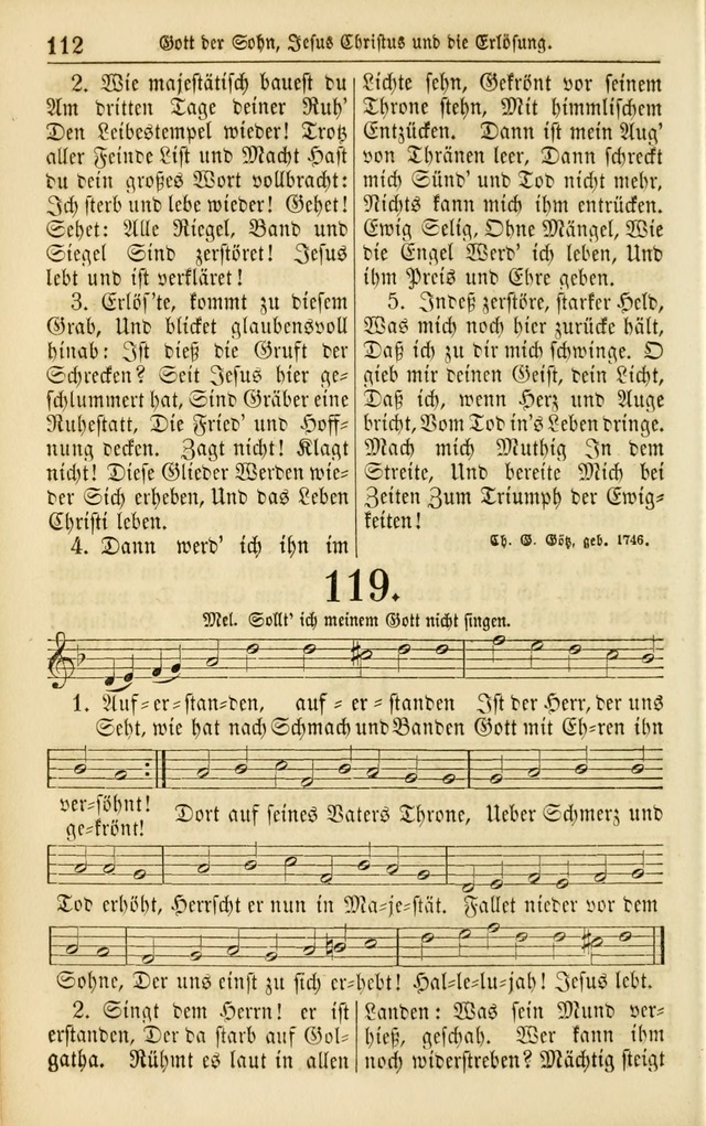 Evangelisches Gesangbuch: herausgegeben von dem Evangelischen Kirchenvereindes Westens page 121