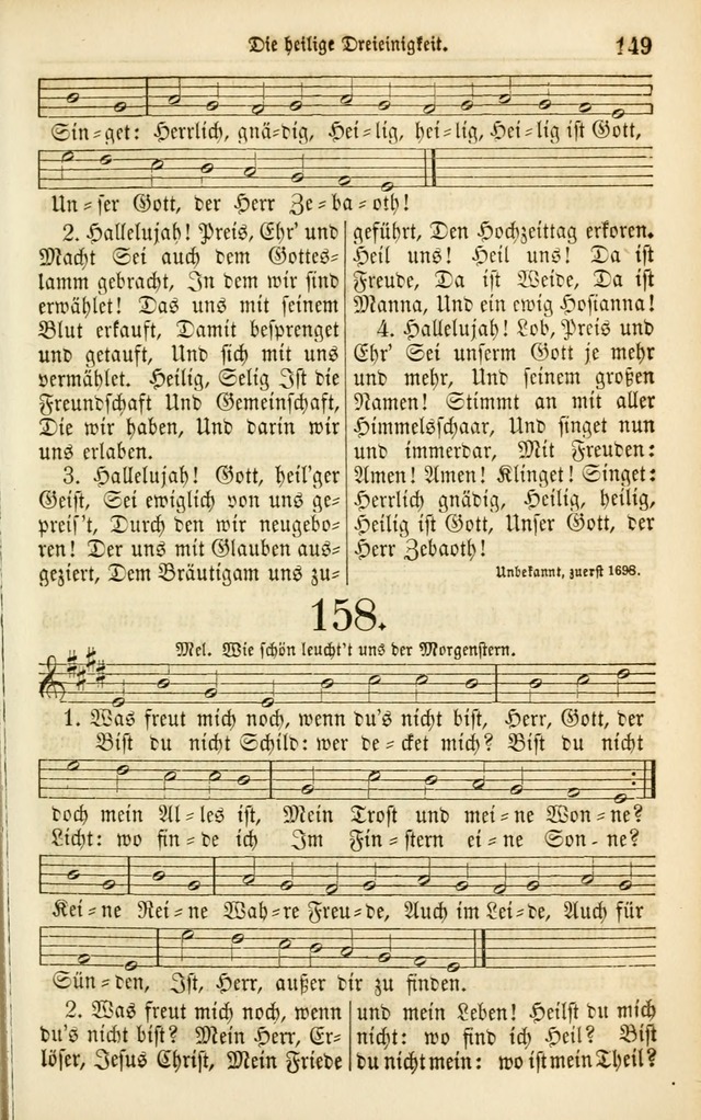 Evangelisches Gesangbuch: herausgegeben von dem Evangelischen Kirchenvereindes Westens page 158