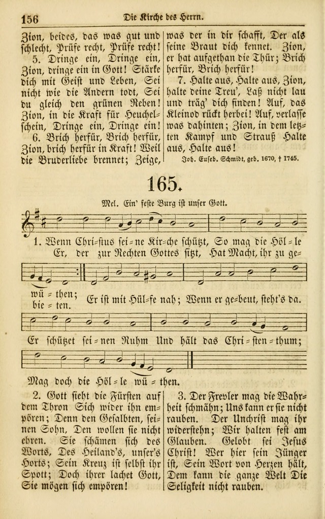 Evangelisches Gesangbuch: herausgegeben von dem Evangelischen Kirchenvereindes Westens page 165