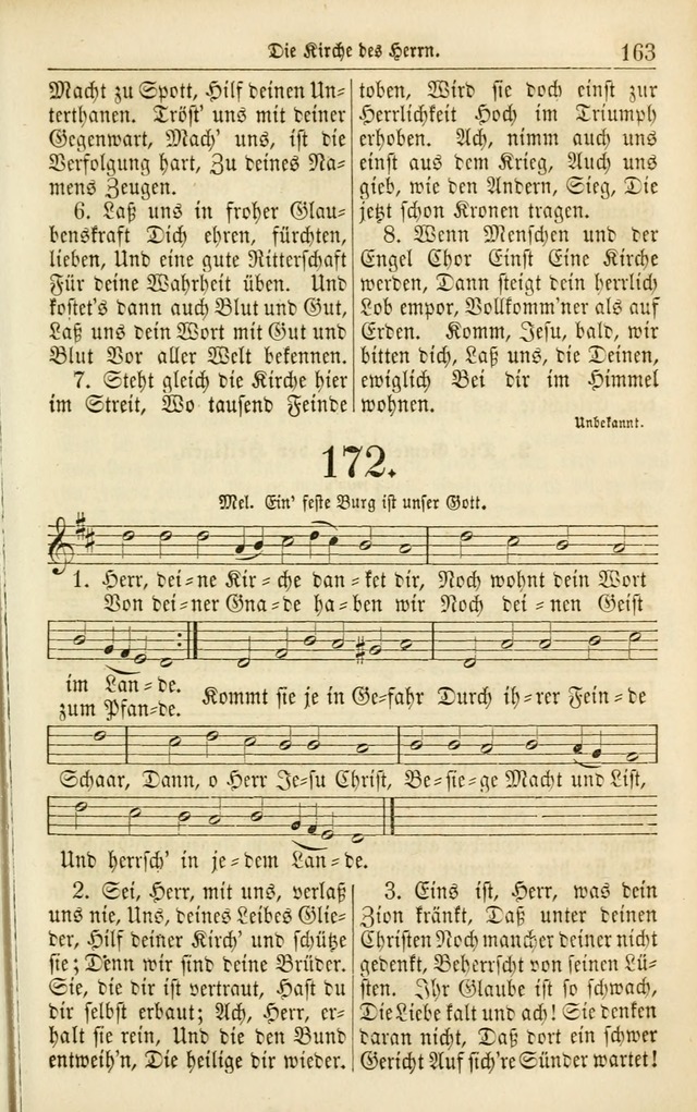 Evangelisches Gesangbuch: herausgegeben von dem Evangelischen Kirchenvereindes Westens page 172