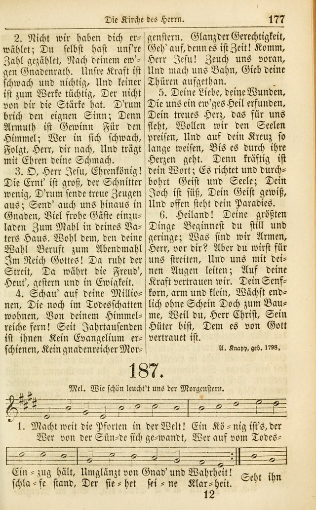 Evangelisches Gesangbuch: herausgegeben von dem Evangelischen Kirchenvereindes Westens page 188