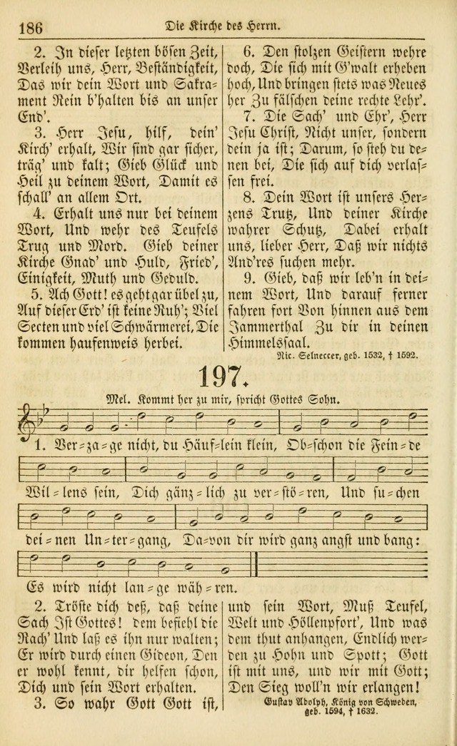 Evangelisches Gesangbuch: herausgegeben von dem Evangelischen Kirchenvereindes Westens page 197